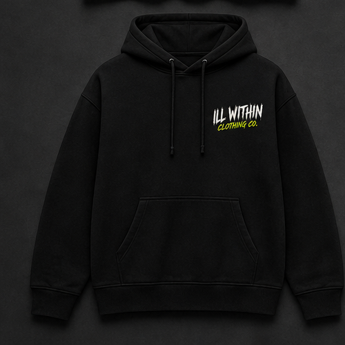 Anxiety Hoodie Front - Ill Within Clothing Co.