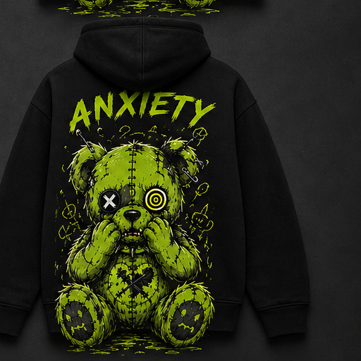 Anxiety Hoodie Back - Ill Within Clothing Co.