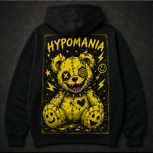 Hypomania Hoodie Back - Ill Within Clothing Co.