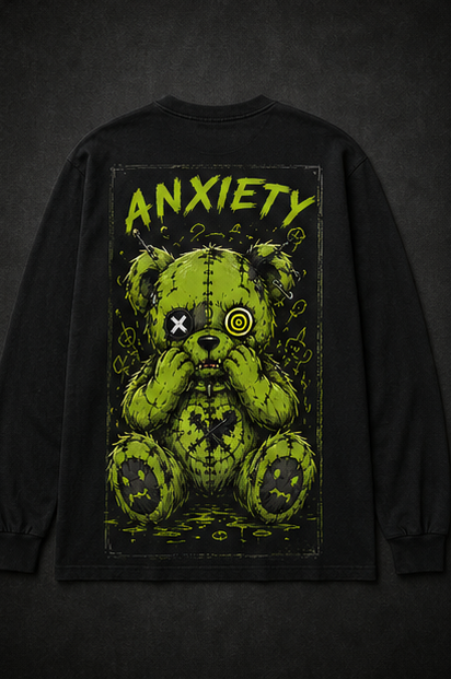 Anxiety Long-Sleeve Back - Ill Within Clothing Co.