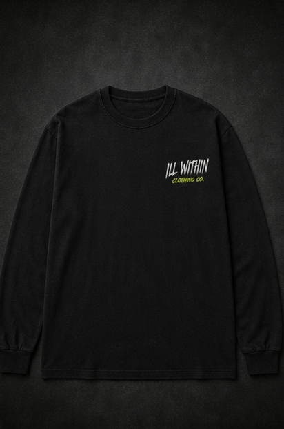 Anxiety Long-Sleeve Front - Ill Within Clothing Co.